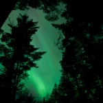 Northern Lights: Northern Lights over the Pigeon River near Grand Portage, Minnesota.
