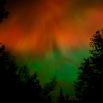 Northern Lights: Northern Lights over the Pigeon River near Grand Portage, Minnesota.