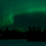 Northern Lights over Devil Track Lake: The northern lights made a brief show over Devil Track Lake. Minnesota.