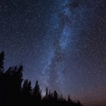 Early Winter Milky Way: The Milky Way lights up the sky over Cascade Lake in the early winter. Minnesota.