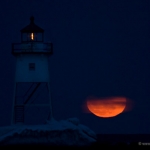 Supermoon and Clouds:  