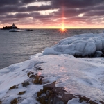 Sun Pillar and Lighthouse:  