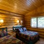 Cabin bedroom example.