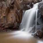 Rosebush Creek waterfall on Minnesota's north shore.