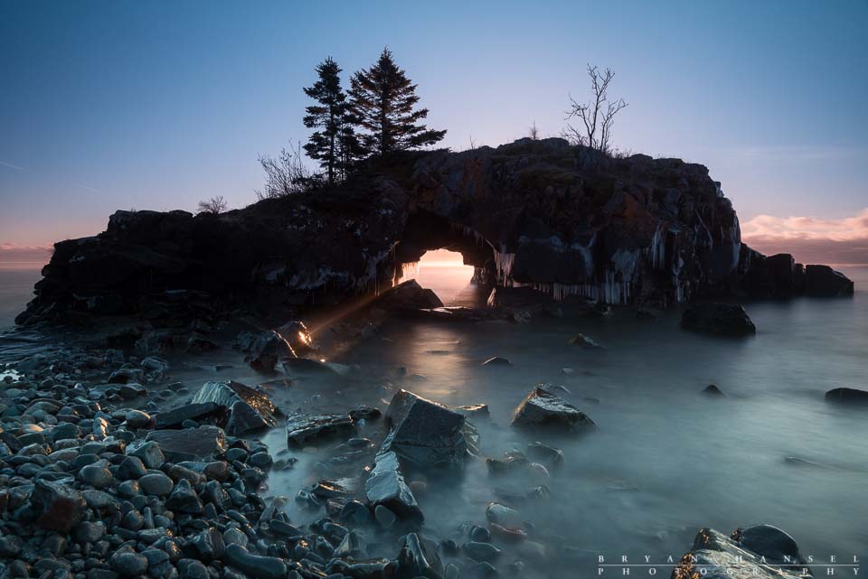 Hollow Rock sunrise for a one-on-one workshop