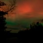 Northern Lights over the Pigeon River near Grand Portage, Minnesota.