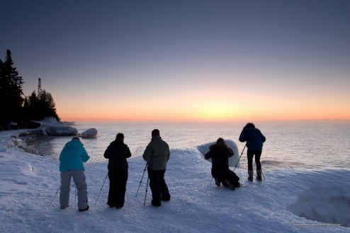 Photographers at my Winter Photography Workshops