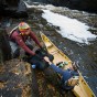 Canoe portage on the Pigeon River, Minnesota