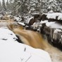 Flowing water on the Flute Reed River.