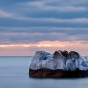 Icy mountain near silver bay