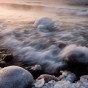 Sea smoke rises from Lake Superior during this sub-zero morning.