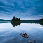 Permalink to The Grand Marais Photographer August Newsletter blue sunset over Two Island Lake