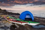 kayak camping on Lake Superior