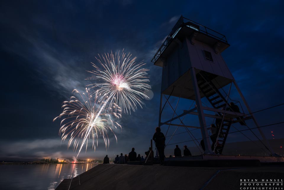 Grand Marais Lighthouse and Fireworks ⋆ Bryan Hansel Photography