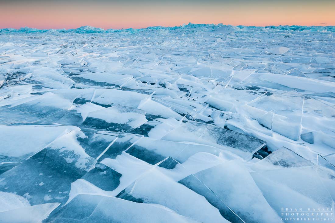 ice on lake superior