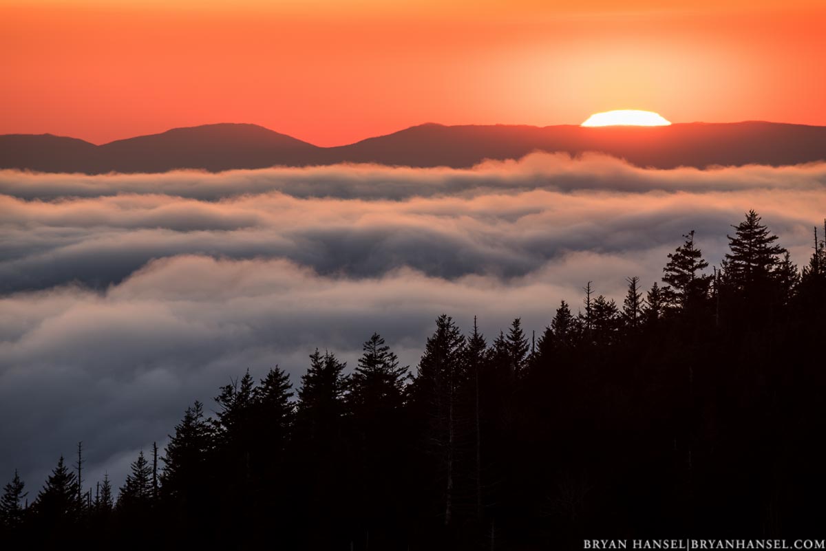Sunset in the Smoky Mountains