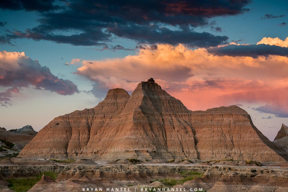 sunrise in the Badlands