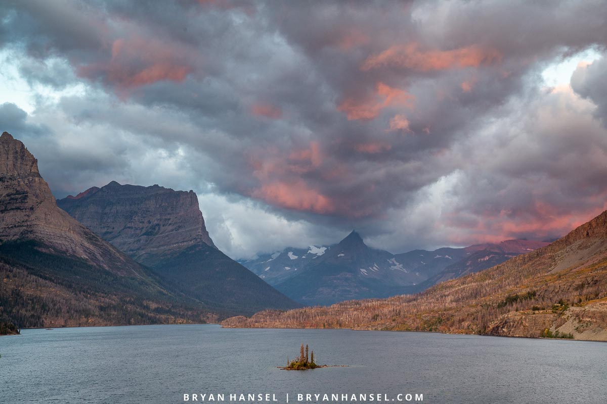 sunrise over Goose Island